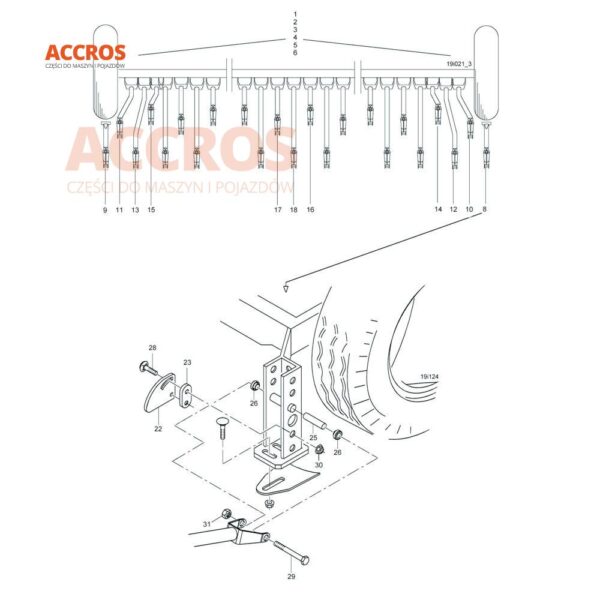 Redlica 1 zewnętrzna lewa Amazone 956053
