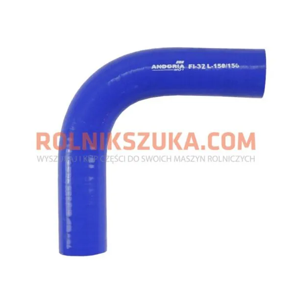 Przewód kolano 90° SAE 20R1 (-) 40C do (+) 180C dwustronnie 152mm FI-32mm uniwersalne silikon LEILAND